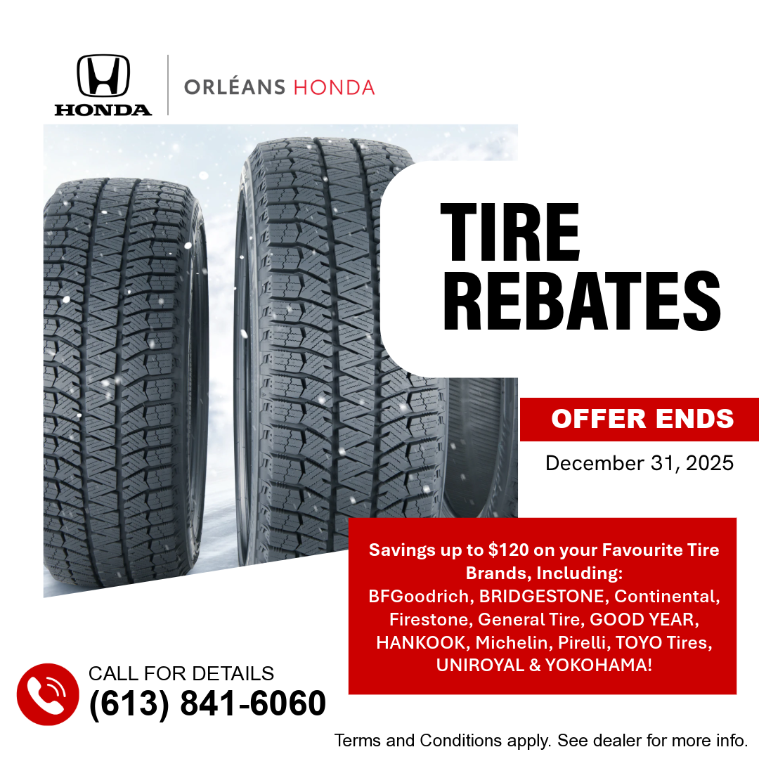 Tire Rebates – Up to $120